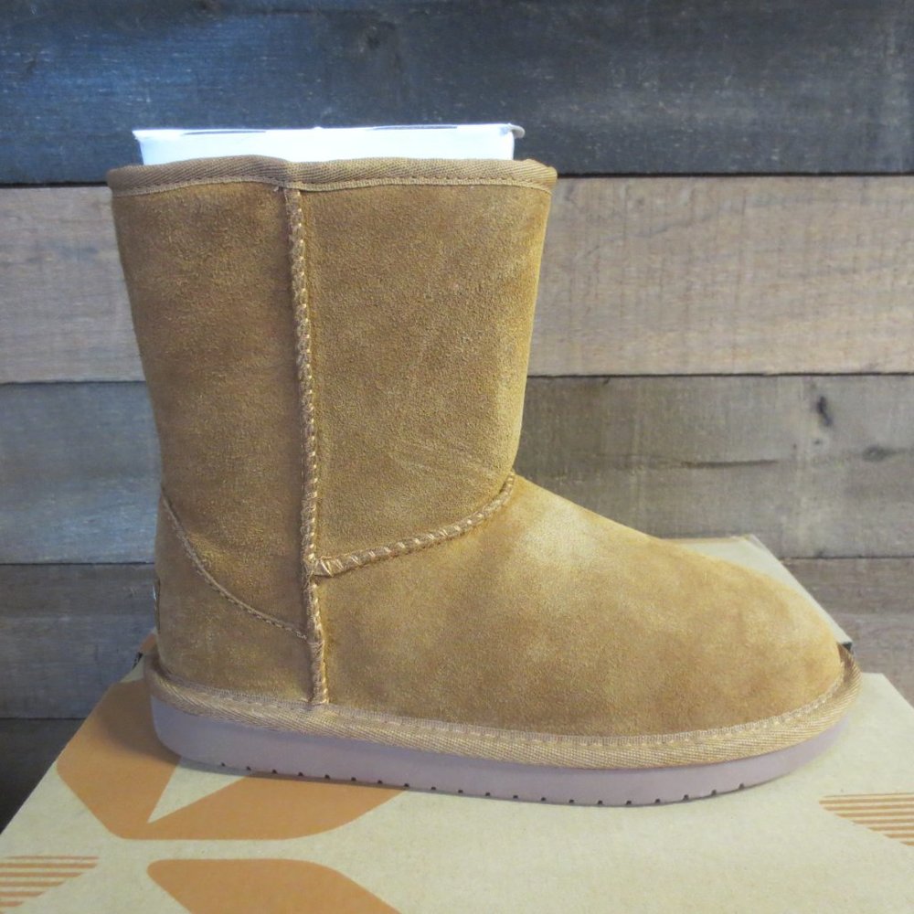 Koolaburra by UGG Unisex-Child Koola Short Boot - CHESTNUT US LITTLE KIDS SIZE 2